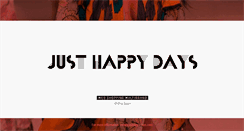 Desktop Screenshot of justhappydays.com